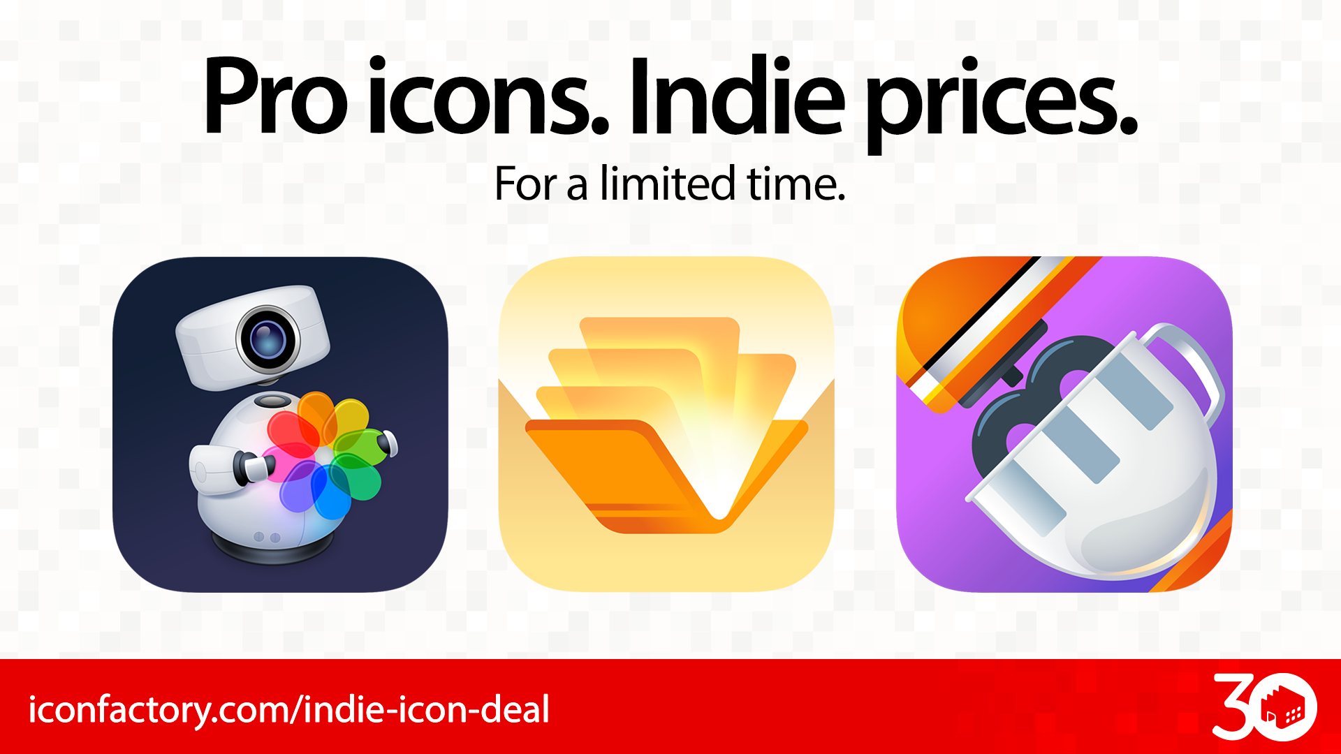 Pro Icons. Indie Prices. • The Breakroom